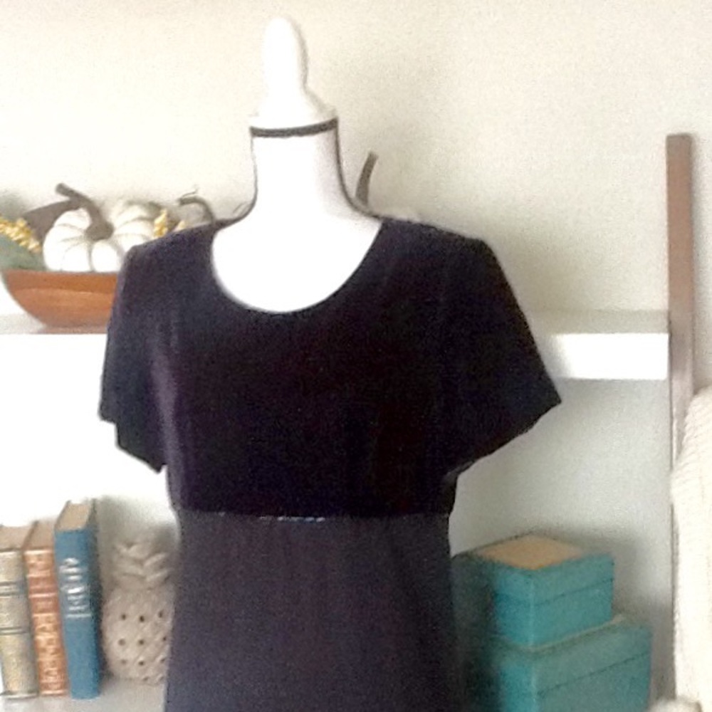 Talbots velvet holiday maxi dress Sz 10